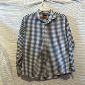 Alfani fitted performance long sleeve button down size large excellent condition